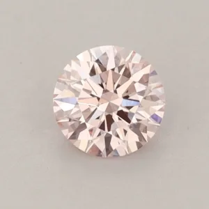 0.53 Carat Round Fancy Pink VS2 Lab Diamond