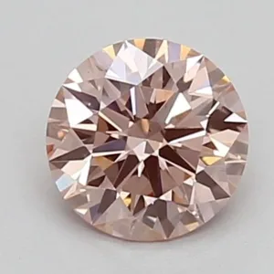 0.54 Carat Round Fancy Intense Pink VS1 Lab Diamond