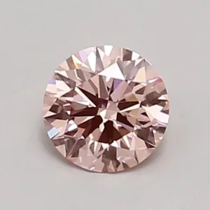 0.54 Carat Round Fancy Intense Pink VS1 Lab Diamond