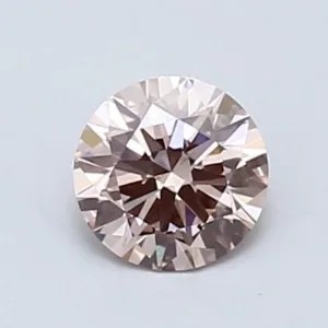 0.54 Carat Round Fancy Intense Pink VS2 Lab Diamond