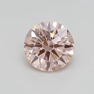 0.54 Carat Round Fancy Vivid Pink VS1 Lab Diamond