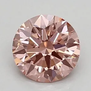 0.55 Carat Round Fancy Intense Pink VVS2 Lab Diamond
