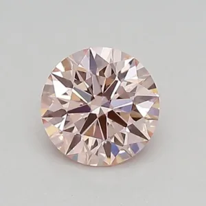 0.55 Carat Round Fancy Intense Pink VVS2 Lab Diamond