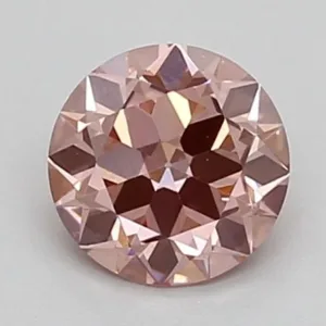 0.55 Carat Round Fancy Vivid Pink VVS2 Lab Diamond