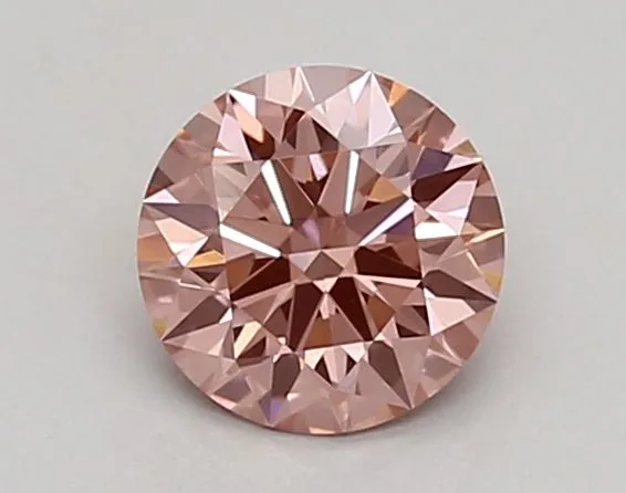 0.55 Carat Round Fancy Vivid Pink VVS2 Lab Diamond 1 0.55 Carat Round Fancy Vivid Pink VVS2 Lab Diamond