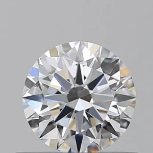 0.56 Carat Round D VVS2 Natural Diamond