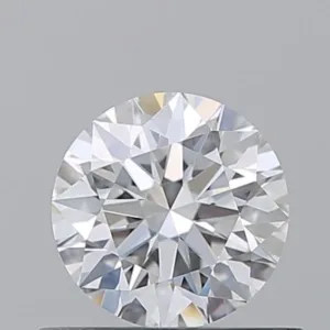 0.56 Carat Round D VVS2 Natural Diamond