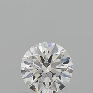 0.56 Carat Round F IF Natural Diamond