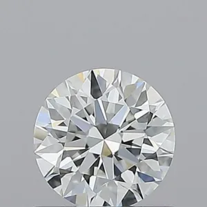0.57 Carat Round F VVS1 Natural Diamond