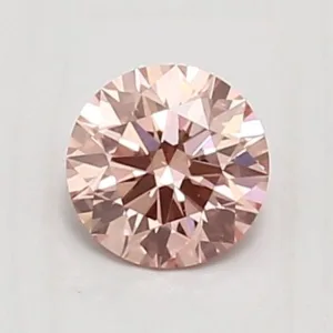 0.57 Carat Round Fancy Vivid Pink VVS2 Lab Diamond
