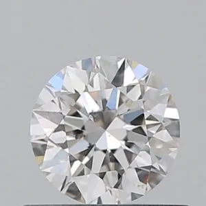 0.57 Carat Round H SI1 Natural Diamond