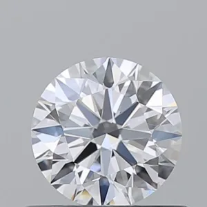 0.58 Carat Round D VVS1 Natural Diamond