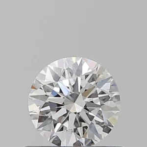 0.58 Carat Round D VVS2 Natural Diamond