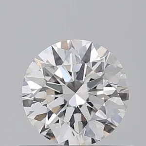 0.58 Carat Round F IF Natural Diamond