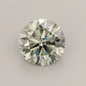 0.58 Carat Round Fancy Vivid Green VS2 Lab Diamond