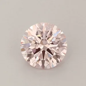 0.59 Carat Round Fancy Pink SI1 Lab Diamond