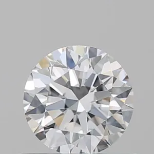 0.6 Carat Round D VVS1 Natural Diamond