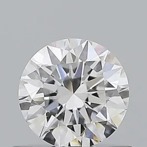 0.6 Carat Round D VVS2 Natural Diamond