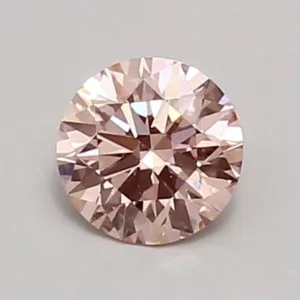 0.6 Carat Round Fancy Intense Pink VS1 Lab Diamond