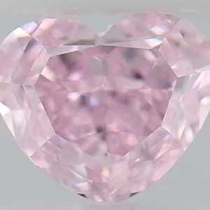 0.61 Carat Heart Fancy Intense Purple IF Natural Diamond