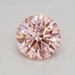 0.61 Carat Round Fancy Intense Pink VS1 Lab Diamond