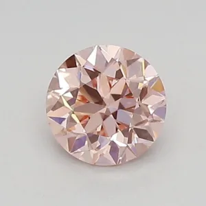 0.62 Carat Round Fancy Intense Pink VS1 Lab Diamond