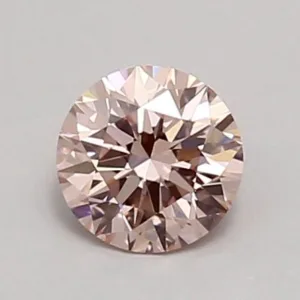 0.62 Carat Round Fancy Intense Pink VVS2 Lab Diamond
