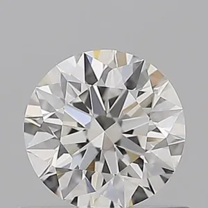 0.64 Carat Round F IF Natural Diamond