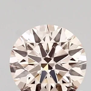 0.65 Carat Round Fancy Pink VS1 Lab Diamond