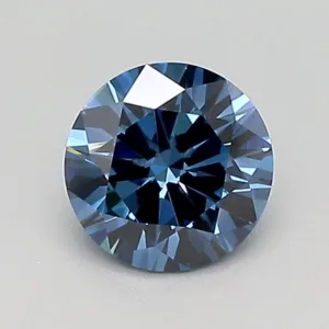 0.67 Carat Round Fancy Deep Blue VS2 Lab Diamond
