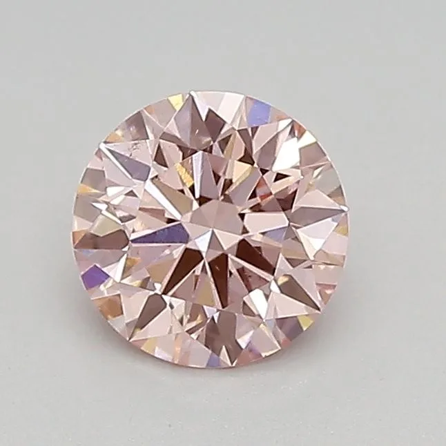 0.67 Carat Round Fancy Vivid Pink VS2 Lab Diamond 1 0.67 Carat Round Fancy Vivid Pink VS2 Lab Diamond