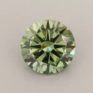 0.68 Carat Round Fancy Vivid Green VS1 Lab Diamond