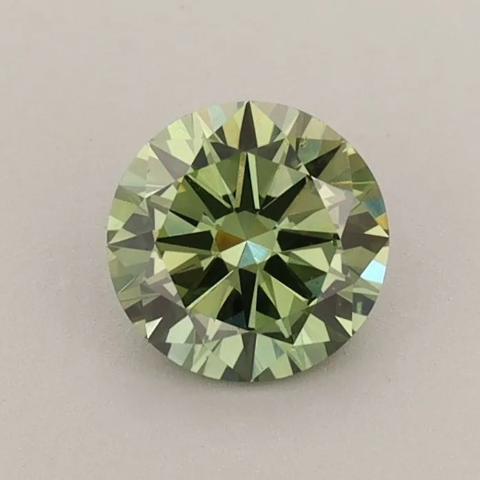 0.68 Carat Round Fancy Vivid Green VS1 Lab Diamond 1 0.68 Carat Round Fancy Vivid Green VS1 Lab Diamond