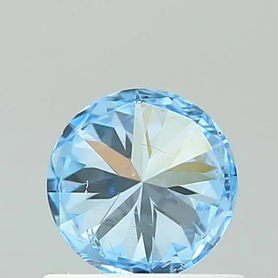 0.7 Carat Round Fancy Vivid Blue SI2 Lab Diamond 1 0.7 Carat Round Fancy Vivid Blue SI2 Lab Diamond