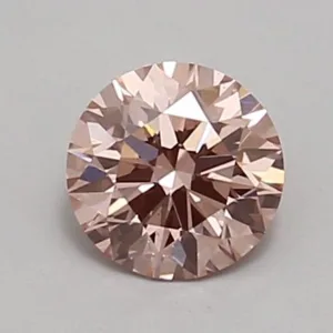 0.7 Carat Round Fancy Vivid Pink VS2 Lab Diamond