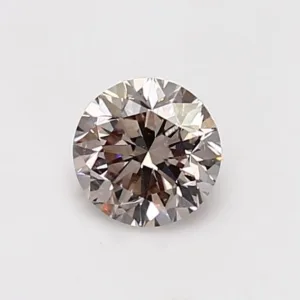 0.7 Carat Round Light Brown SI1 Natural Diamond