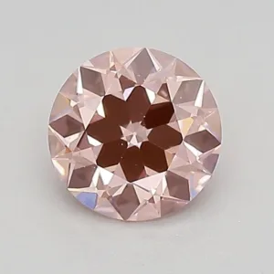 0.72 Carat Round Fancy Intense Pink VVS2 Lab Diamond