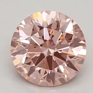 0.78 Carat Round Fancy Intense Pink VS1 Lab Diamond