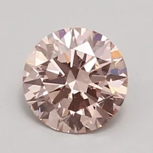 0.78 Carat Round Fancy Intense Pink VS2 Lab Diamond