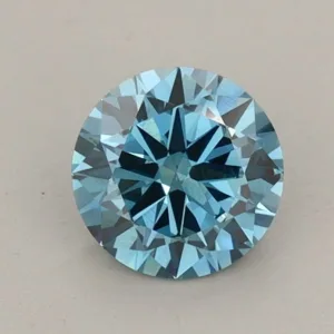 0.79 Carat Round Fancy Vivid Blue VS2 Lab Diamond