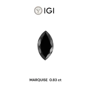 0.83 Carat Marquise Black Natural Diamond