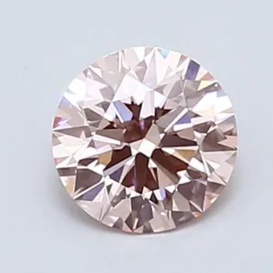 0.85 Carat Round Fancy Intense Pink VVS2 Lab Diamond
