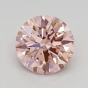 0.87 Carat Round Fancy Vivid Pink VS2 Lab Diamond