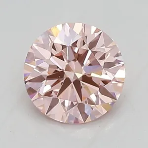 0.92 Carat Round Fancy Intense Pink VS1 Lab Diamond