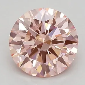 0.97 Carat Round Fancy Vivid Pink VS2 Lab Diamond