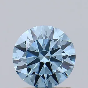 0.99 Carat Round Fancy Vivid Blue VS1 Lab Diamond