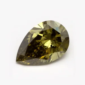 1 Carat Pear Fancy Dark Yellow VS2 Natural Diamond
