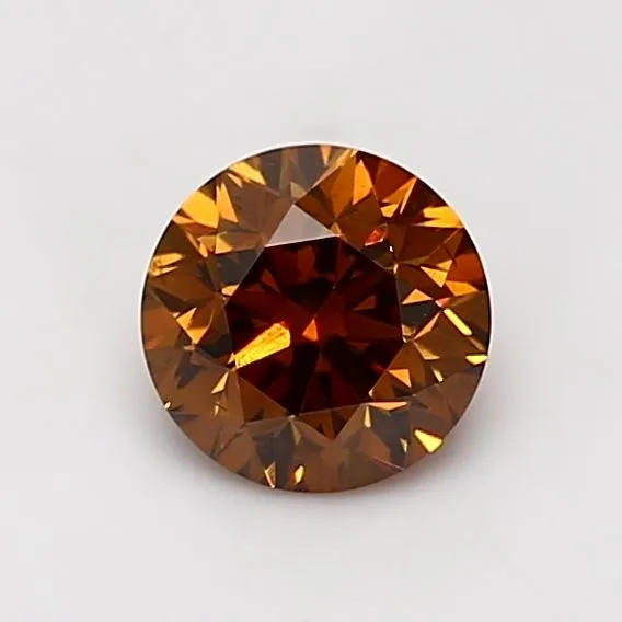 1 Carat Round Fancy Deep Orange I1 Natural Diamond 1 1 Carat Round Fancy Deep Orange I1 Natural Diamond