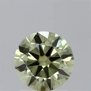 1 Carat Round Fancy Vivid Green VS2 Lab Diamond