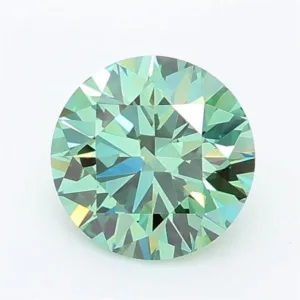 1 Carat Round Fancy Vivid Green VVS1 Lab Diamond